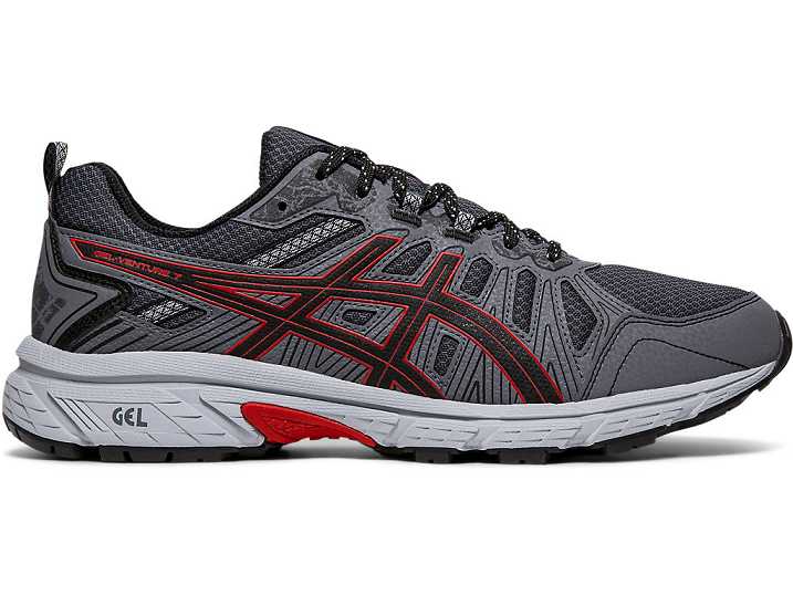 Asics GEL-VENTURE 7 Moški Tekaški Čevlji Črne Rdeče | Slovenija-2876195