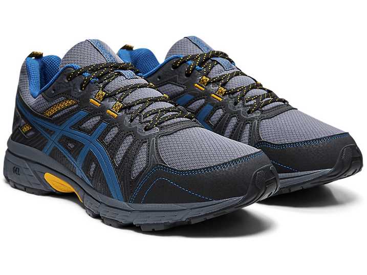 Asics GEL-VENTURE 7 Moški Tekaški Čevlji Črne | Slovenija-5794326