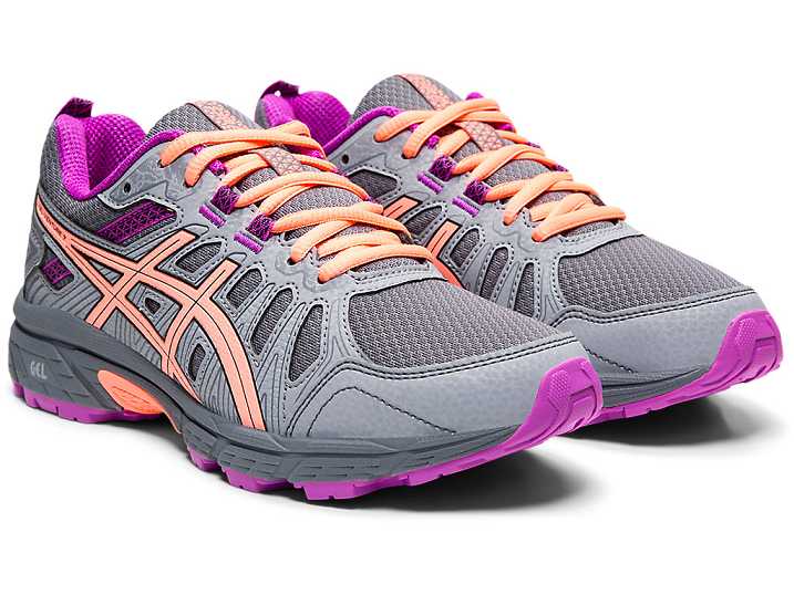 Asics GEL-VENTURE 7 Otroški Tekaški Čevlji Črne | Slovenija-9350826