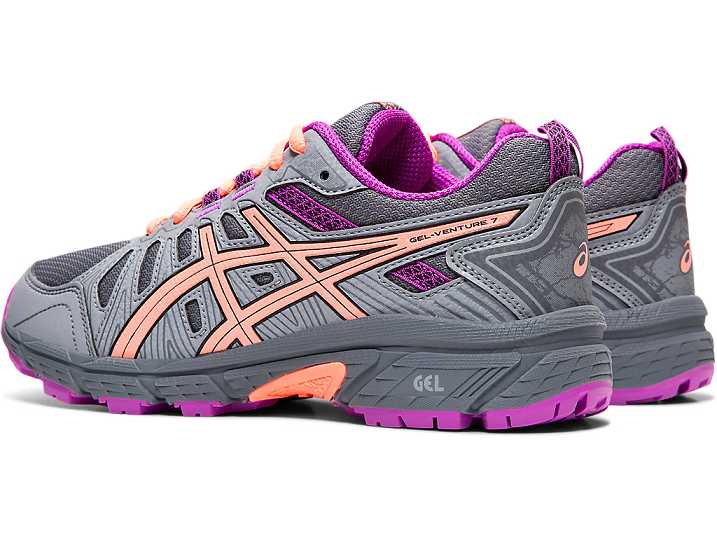 Asics GEL-VENTURE 7 Otroški Tekaški Čevlji Črne | Slovenija-9350826