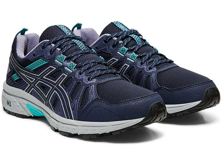 Asics GEL-VENTURE 7 Ženske Tekaški Čevlji Črne Srebrne | Slovenija-2415039