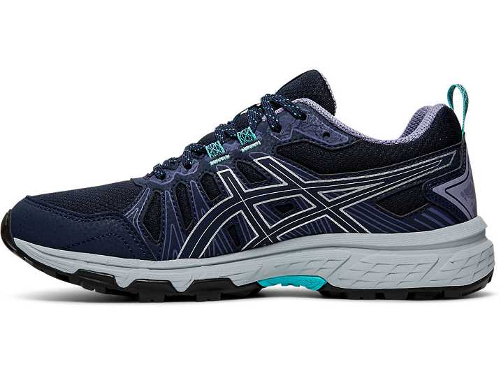 Asics GEL-VENTURE 7 Ženske Tekaški Čevlji Črne Srebrne | Slovenija-2415039