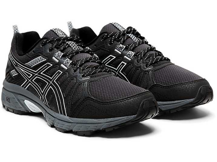 Asics GEL-VENTURE 7 Ženske Tekaški Čevlji Črne Sive | Slovenija-5986412