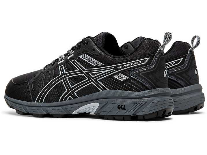 Asics GEL-VENTURE 7 Ženske Tekaški Čevlji Črne Sive | Slovenija-5986412