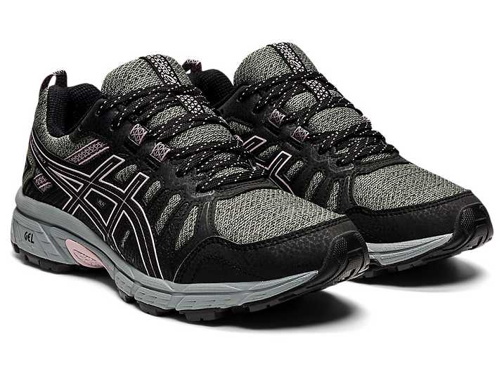 Asics GEL-VENTURE 7 Ženske Tekaški Čevlji Zelene Roza | Slovenija-7104283