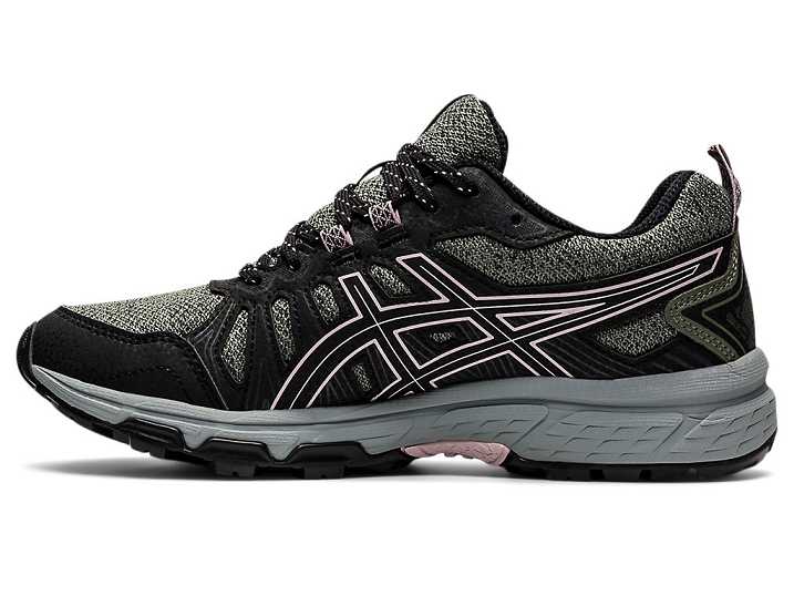 Asics GEL-VENTURE 7 Ženske Tekaški Čevlji Zelene Roza | Slovenija-7104283