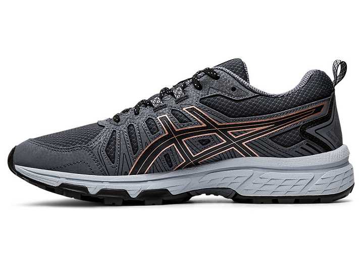 Asics GEL-VENTURE 7 Ženske Tekaški Čevlji Temno Sive Roza Zlate | Slovenija-7351682