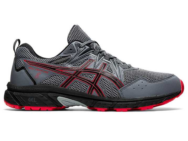 Asics GEL-VENTURE 8 EXTRA WIDE Moški Tekaški Čevlji Črne Rdeče | Slovenija-0284176