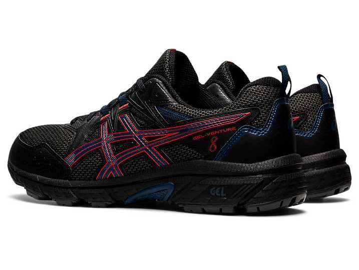 Asics GEL-VENTURE 8 Moški Tekaški Čevlji Črne Rdeče | Slovenija-4298603