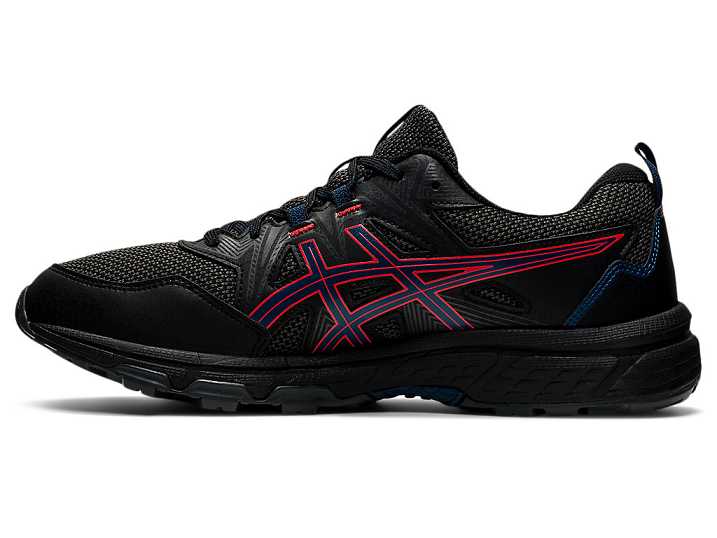 Asics GEL-VENTURE 8 Moški Tekaški Čevlji Črne Rdeče | Slovenija-4298603