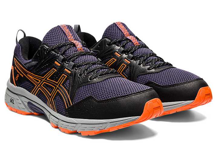 Asics GEL-VENTURE 8 Moški Tekaški Čevlji Črne Oranžne | Slovenija-7638251