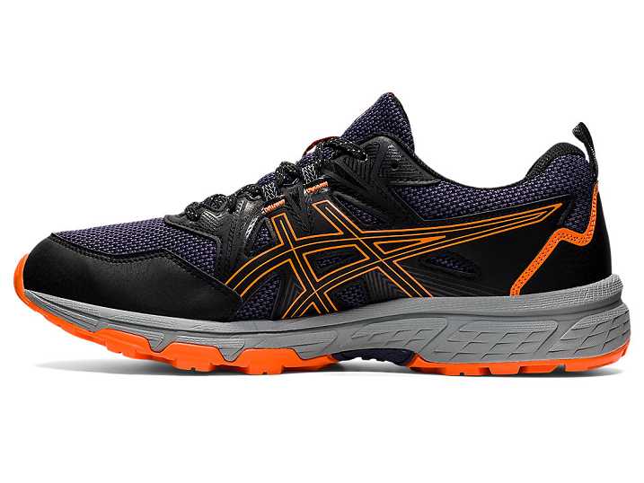 Asics GEL-VENTURE 8 Moški Tekaški Čevlji Črne Oranžne | Slovenija-7638251