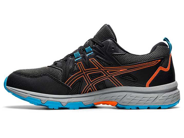 Asics GEL-VENTURE 8 Moški Tekaški Čevlji Črne Zlate Oranžne | Slovenija-7921580