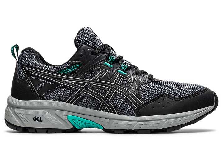 Asics GEL-VENTURE 8 WIDE Ženske Tekaški Čevlji Črne | Slovenija-7493658