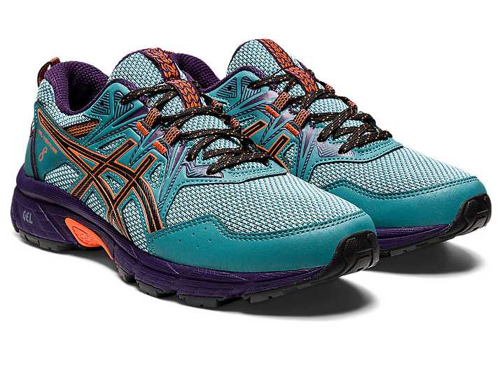 Asics GEL-VENTURE 8 Ženske Tekaški Čevlji Temno Zelene Oranžne | Slovenija-3074685