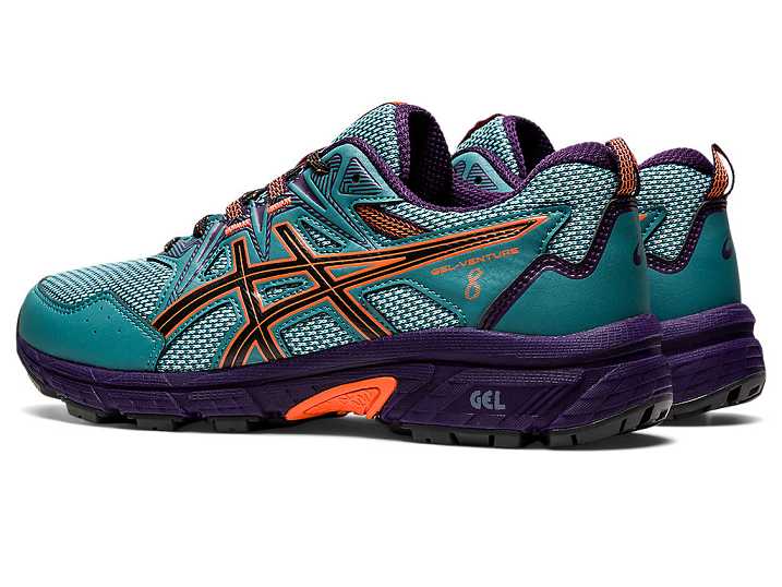 Asics GEL-VENTURE 8 Ženske Tekaški Čevlji Temno Zelene Oranžne | Slovenija-3074685