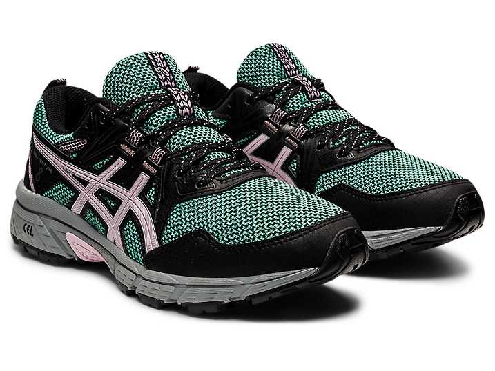 Asics GEL-VENTURE 8 Ženske Tekaški Čevlji Olivno Zelene Roza | Slovenija-4591078