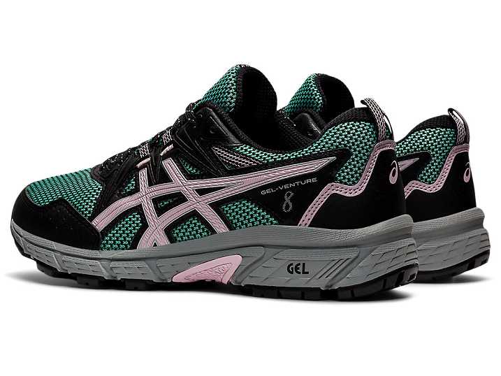 Asics GEL-VENTURE 8 Ženske Tekaški Čevlji Olivno Zelene Roza | Slovenija-4591078