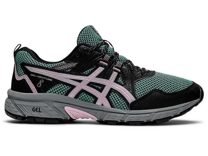 Asics GEL-VENTURE 8 Ženske Tekaški Čevlji Olivno Zelene Roza | Slovenija-4591078