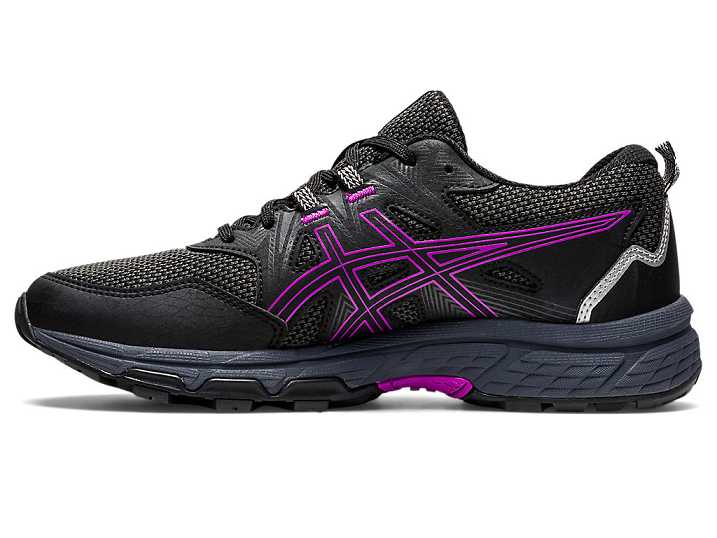 Asics GEL-VENTURE 8 Ženske Tekaški Čevlji Črne Vijolične | Slovenija-7213594