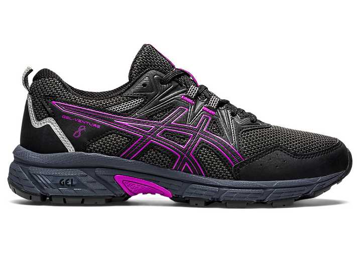 Asics GEL-VENTURE 8 Ženske Tekaški Čevlji Črne Vijolične | Slovenija-7213594