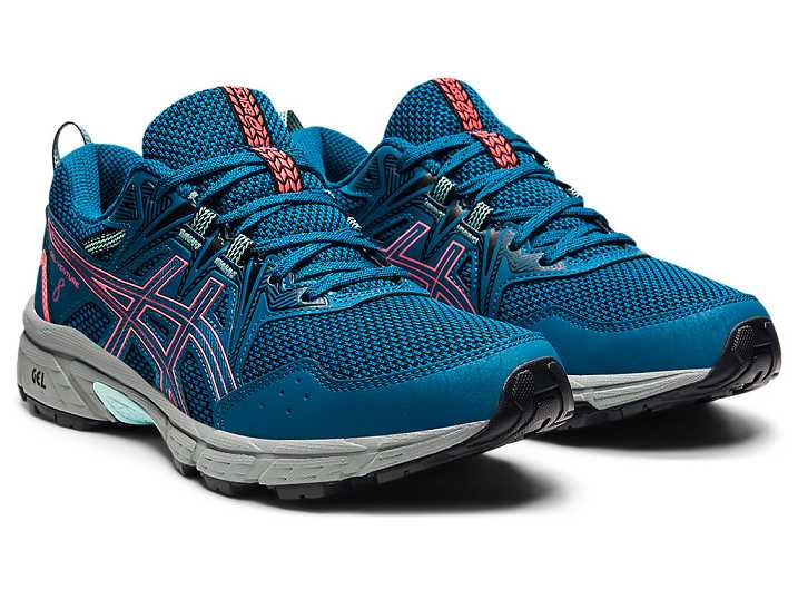 Asics GEL-VENTURE 8 Ženske Tekaški Čevlji Temno Turkizna Koralne | Slovenija-8379605