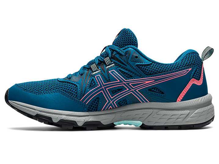 Asics GEL-VENTURE 8 Ženske Tekaški Čevlji Temno Turkizna Koralne | Slovenija-8379605