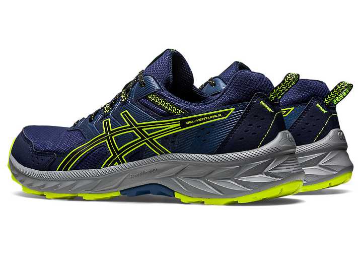 Asics GEL-VENTURE 9 Moški Tekaški Čevlji Temno Modre Rumene | Slovenija-0562948