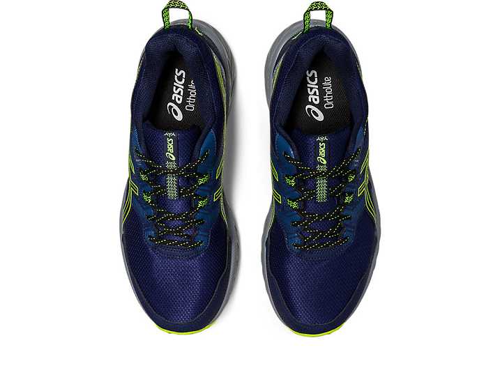 Asics GEL-VENTURE 9 Moški Tekaški Čevlji Temno Modre Rumene | Slovenija-0562948