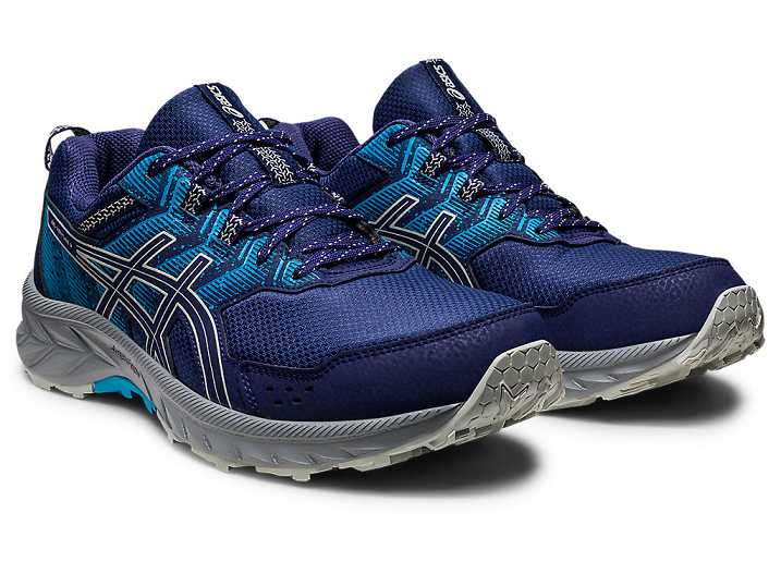 Asics GEL-VENTURE 9 Moški Tekaški Čevlji Modre Svetlo Olivno Zelene | Slovenija-0791325