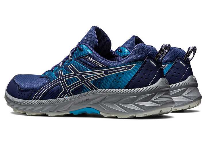 Asics GEL-VENTURE 9 Moški Tekaški Čevlji Modre Svetlo Olivno Zelene | Slovenija-0791325