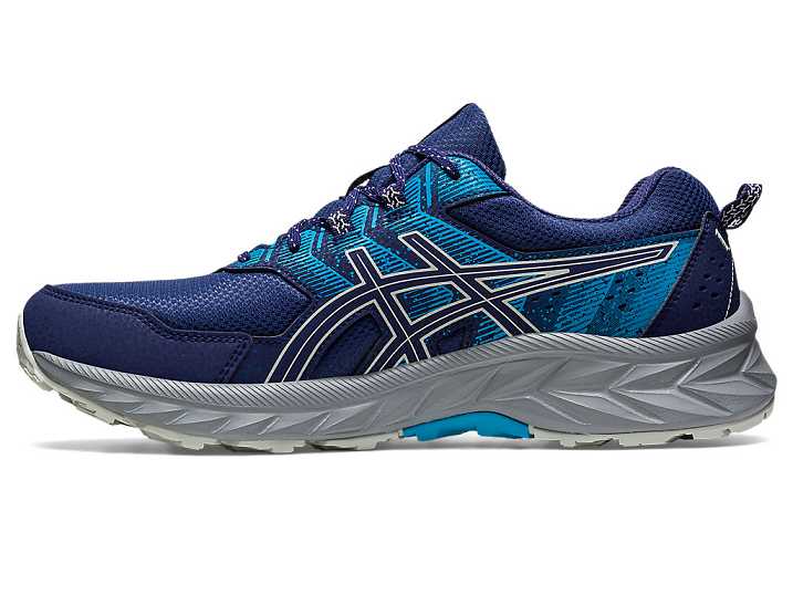 Asics GEL-VENTURE 9 Moški Tekaški Čevlji Modre Svetlo Olivno Zelene | Slovenija-0791325