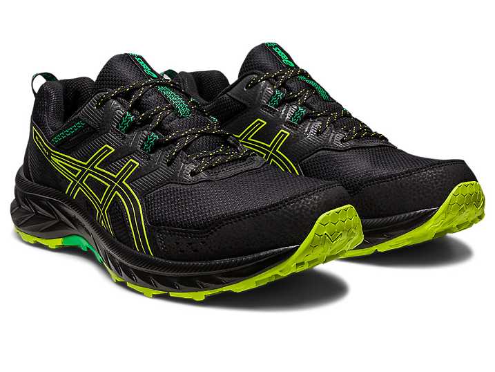 Asics GEL-VENTURE 9 Moški Tekaški Čevlji Črne Svetlo Zelene | Slovenija-6543082