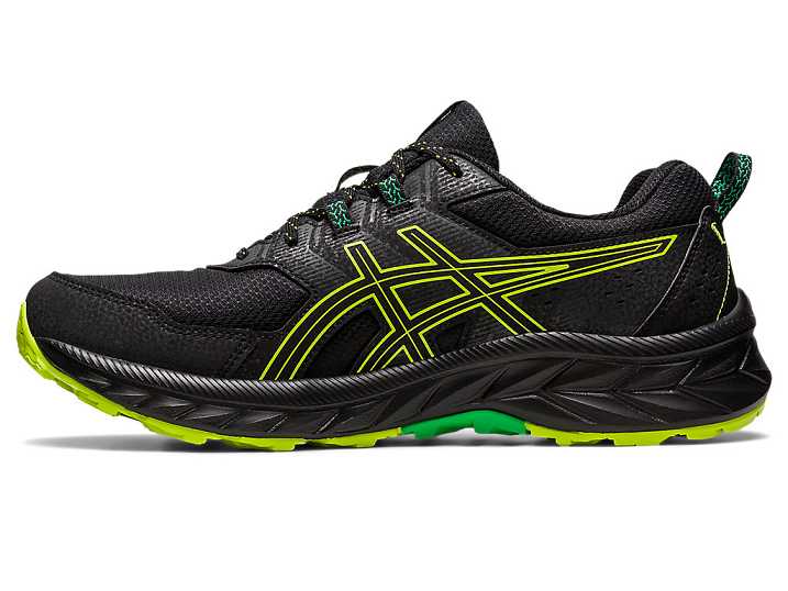 Asics GEL-VENTURE 9 Moški Tekaški Čevlji Črne Svetlo Zelene | Slovenija-6543082