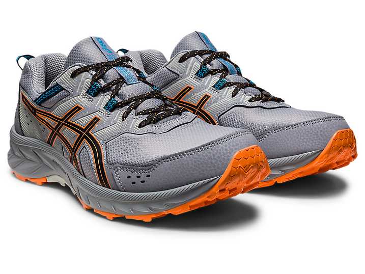 Asics GEL-VENTURE 9 Moški Tekaški Čevlji Sive Oranžne | Slovenija-6845390