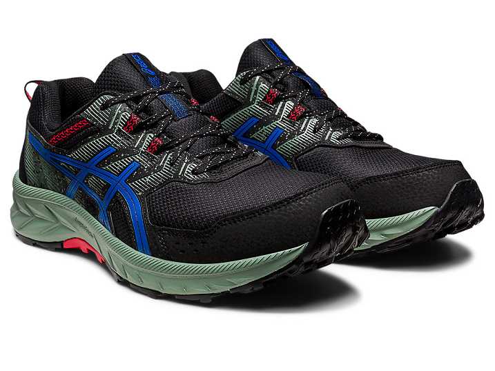 Asics GEL-VENTURE 9 Moški Tekaški Čevlji Črne Modre | Slovenija-9425670