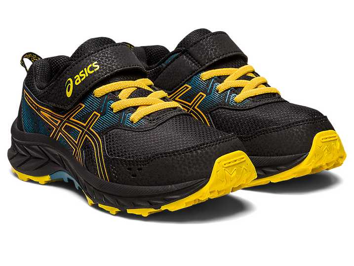 Asics GEL-VENTURE 9 Otroški Tekaški Čevlji Črne Bež | Slovenija-8243617