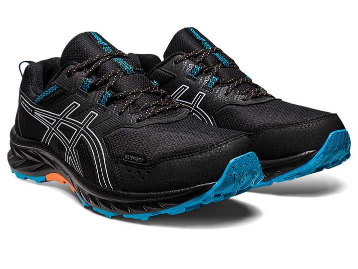 Asics GEL-VENTURE 9 WATERPROOF Moški Tekaški Čevlji Črne Vijolične | Slovenija-8460137