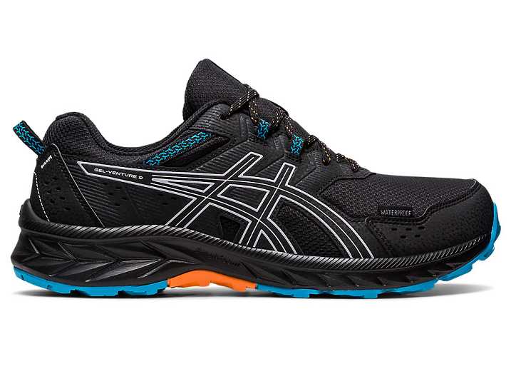 Asics GEL-VENTURE 9 WATERPROOF Moški Tekaški Čevlji Črne Vijolične | Slovenija-8460137