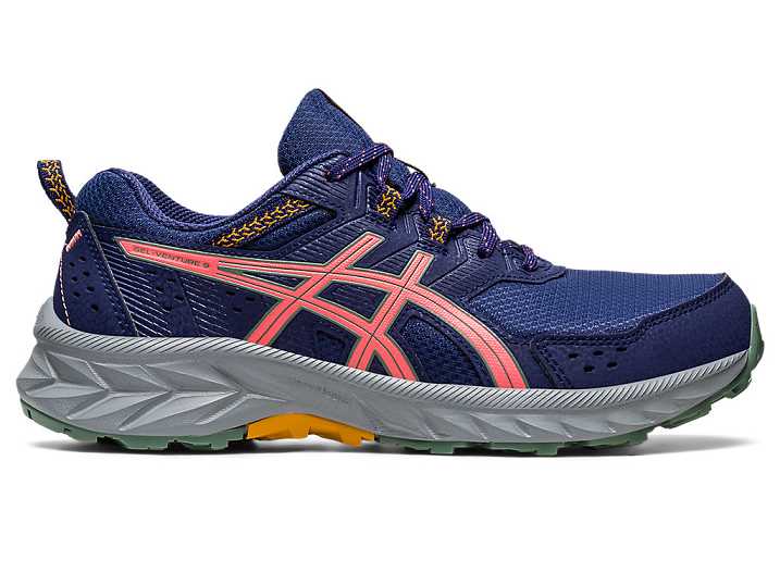 Asics GEL-VENTURE 9 WIDE Ženske Tekaški Čevlji Modre | Slovenija-4729635