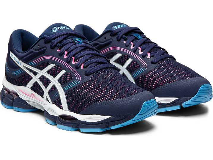 Asics GEL-ZIRUSS 3 Ženske Tekaški Čevlji Temno Modre Bele | Slovenija-8914573