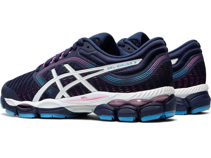 Asics GEL-ZIRUSS 3 Ženske Tekaški Čevlji Temno Modre Bele | Slovenija-8914573