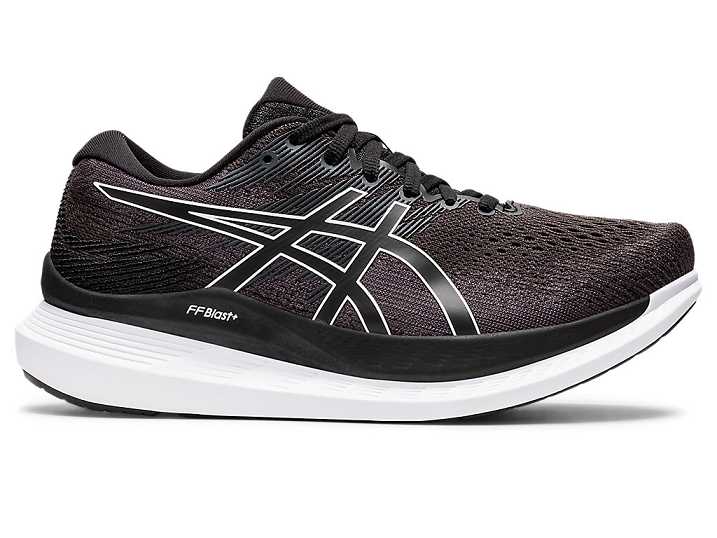 Asics GLIDERIDE 3 WIDE Ženske Tekaški Čevlji Črne Bele | Slovenija-0231478