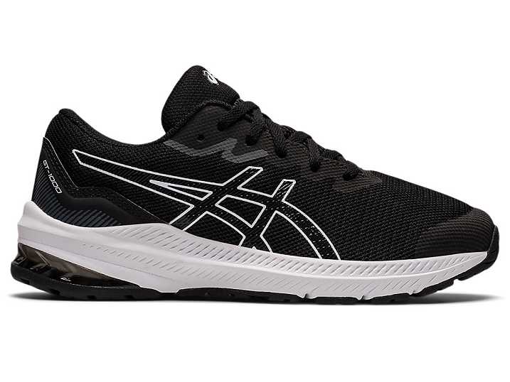 Asics GT-1000 11 Otroški Tekaški Čevlji Črne Bele | Slovenija-4158093