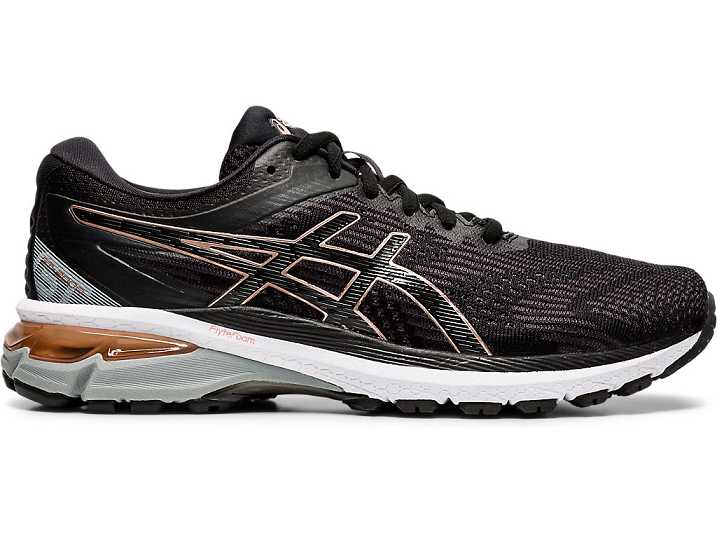 Asics GT-2000 8 WIDE Ženske Tekaški Čevlji Črne Roza Zlate | Slovenija-4860973