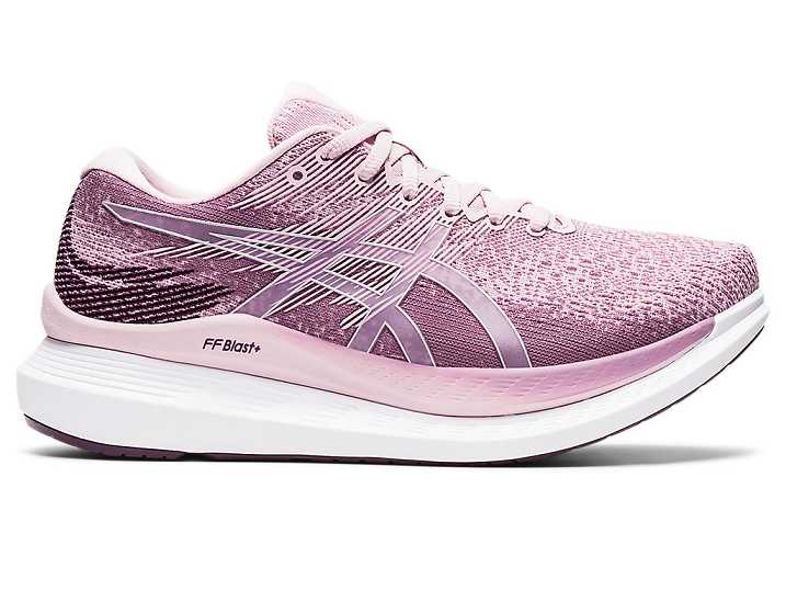 Asics GlideRide 3 Ženske Tekaški Čevlji Roza Temno Vijolične | Slovenija-7290341