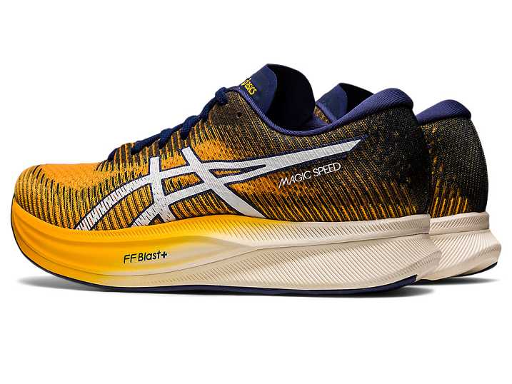 Asics MAGIC SPEED 2 Moški Tekaški Čevlji Oranžne Bele | Slovenija-3410986