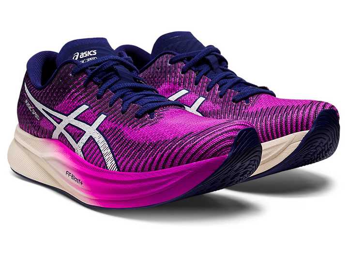 Asics MAGIC SPEED 2 Ženske Tekaški Čevlji Vijolične Bele | Slovenija-9154327