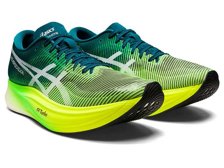 Asics METASPEED EDGE+ Ženske Tekaški Čevlji Temno Zelene Rumene | Slovenija-7103598