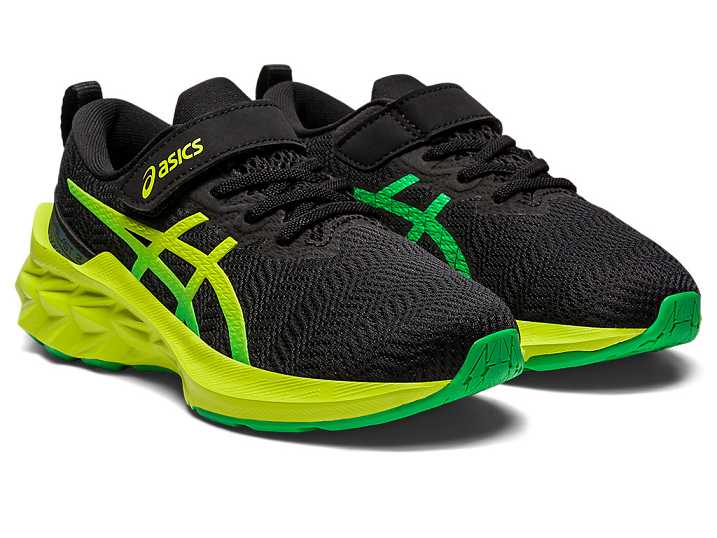 Asics NOVABLAST 2 Otroški Tekaški Čevlji Črne Svetlo Zelene | Slovenija-2387054